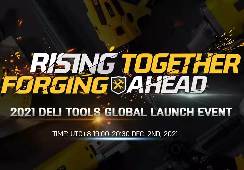 Evento de lançamento da marca global 2021 Deli Tools